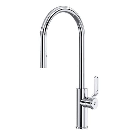 Myrina Pull-Down Kitchen Faucet With C-Spout